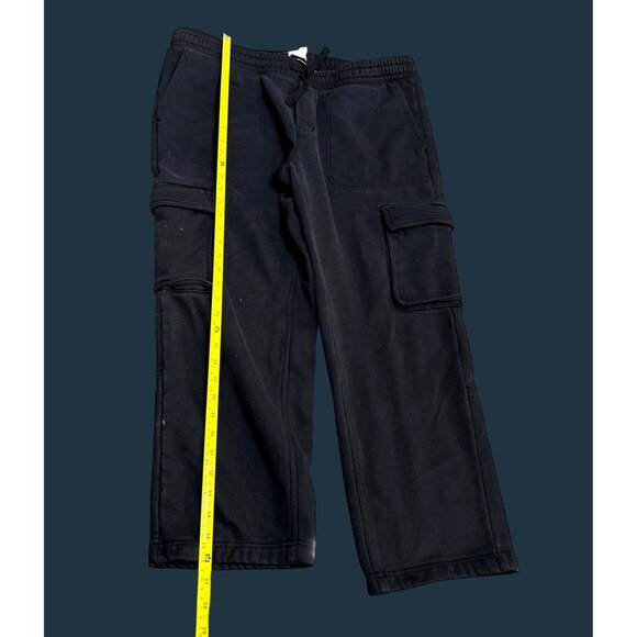 H&M Black Relaxed Fit Cargo Pants Mens XXL Cotton Blend Elastic Waistband & Pock - Picture 6 of 6